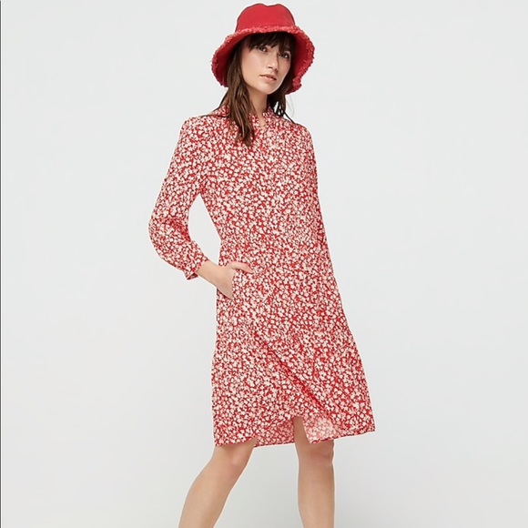 🎉HPx2🎉 J.Crew Shirtdress in tossed bouquet print Sz XXS - Picture 2 of 13